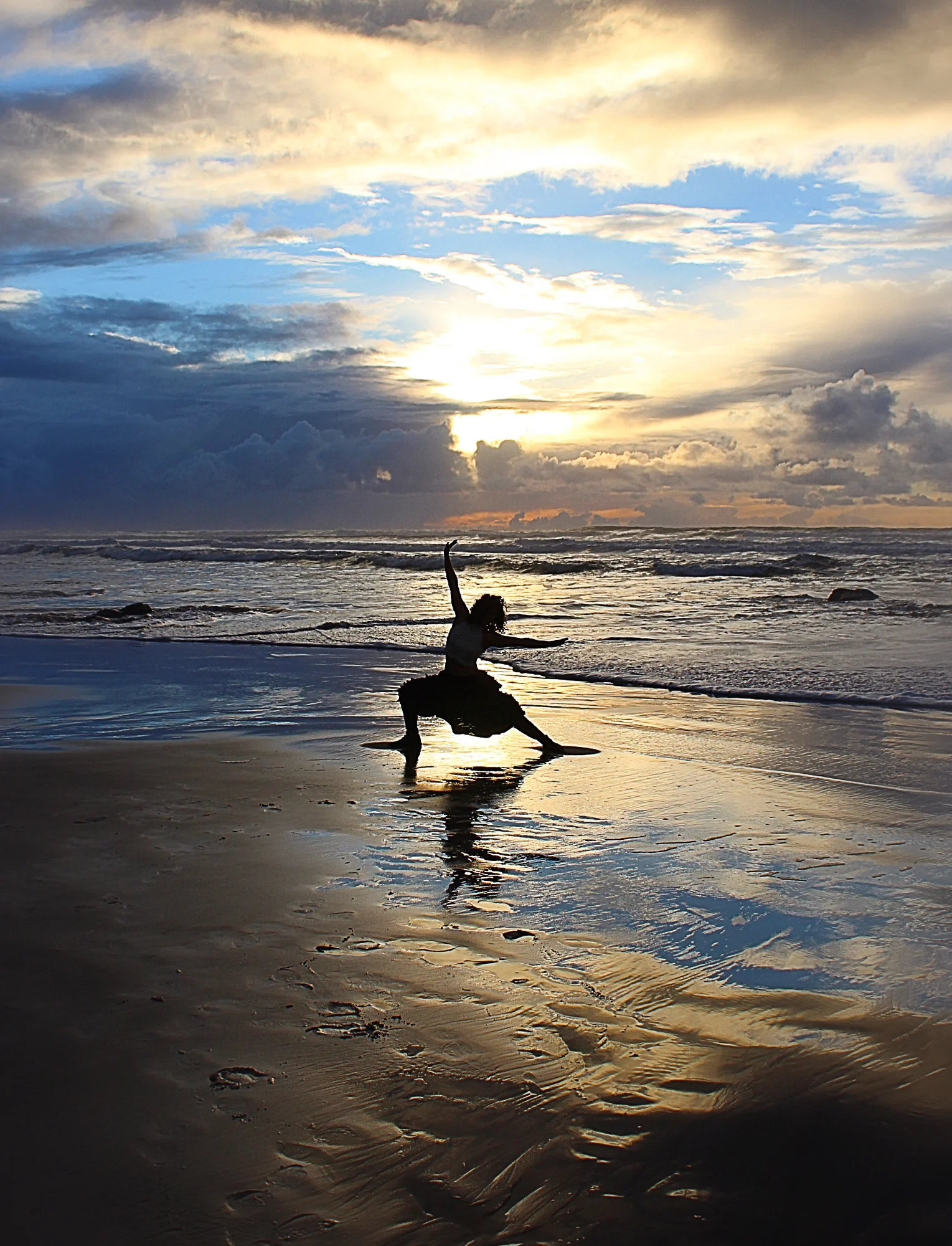 sunset yoga